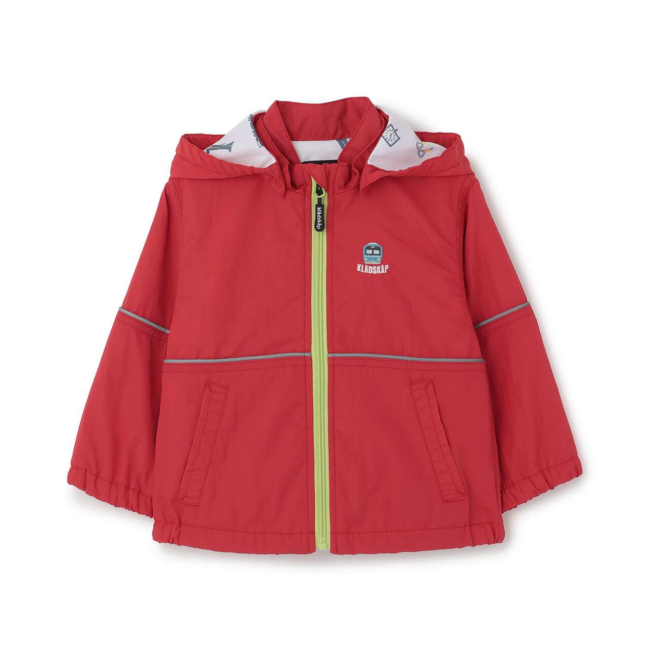 Train Motif Windbreaker [UV Protection & Water-Repellent Finish],Light blue, large image number 6