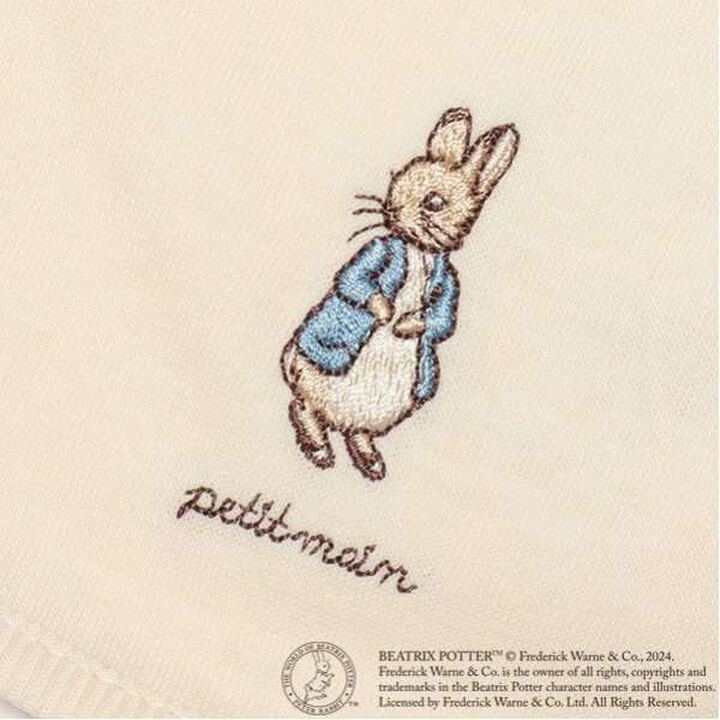 Peter Rabbit Embroidered Lace Bib,Ivory, medium image number 4