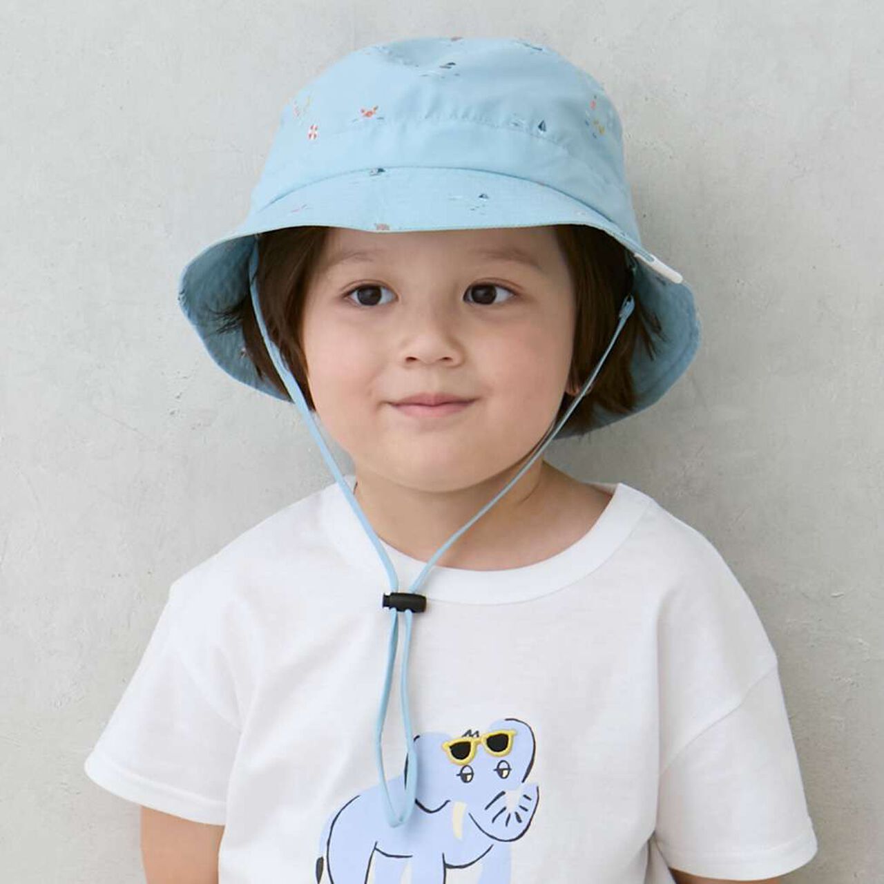 All-Over Pattern Safari Hat,Navy, large image number 2