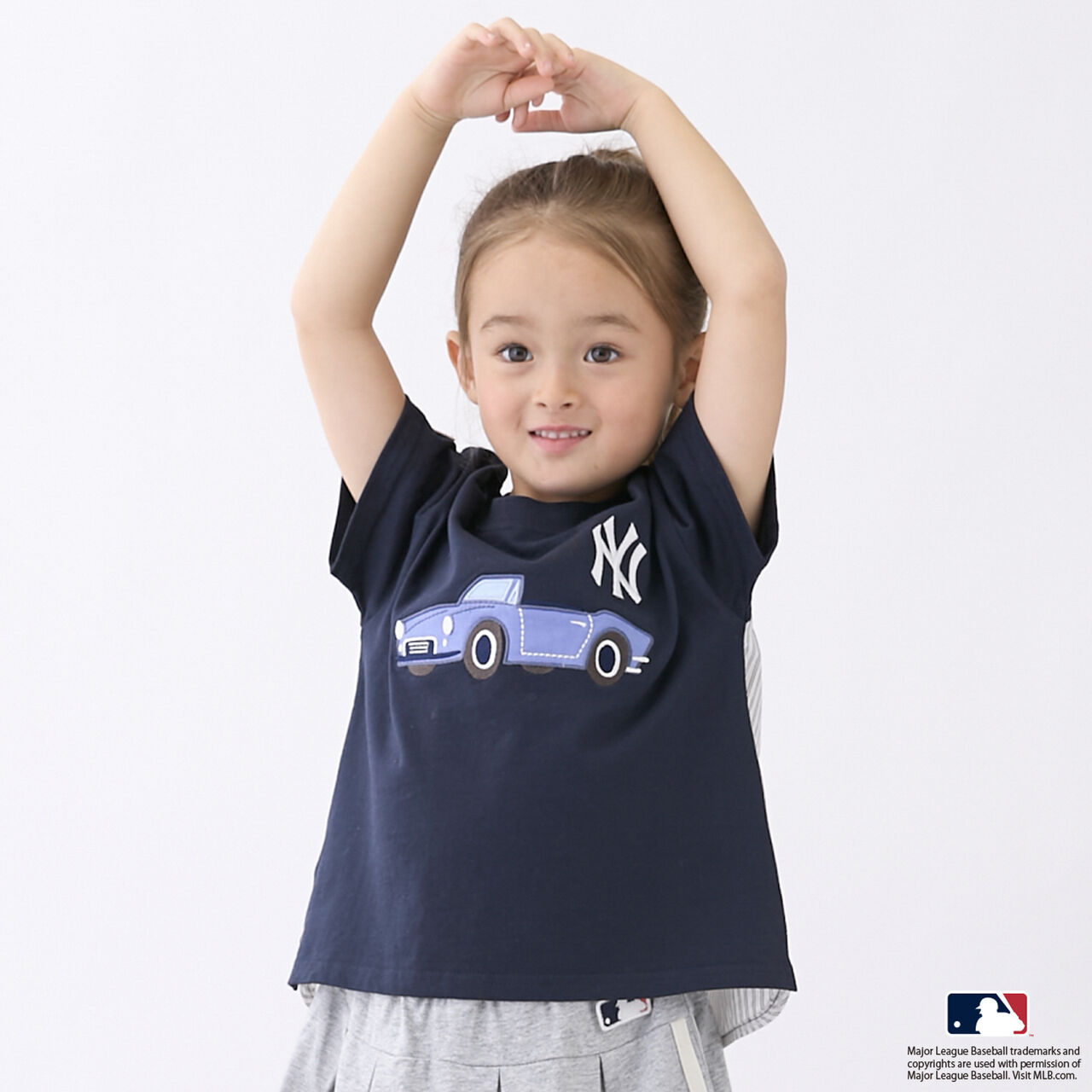 [MLB] Car Appliqu&eacute; T-Shirt,Light beige, large image number 4