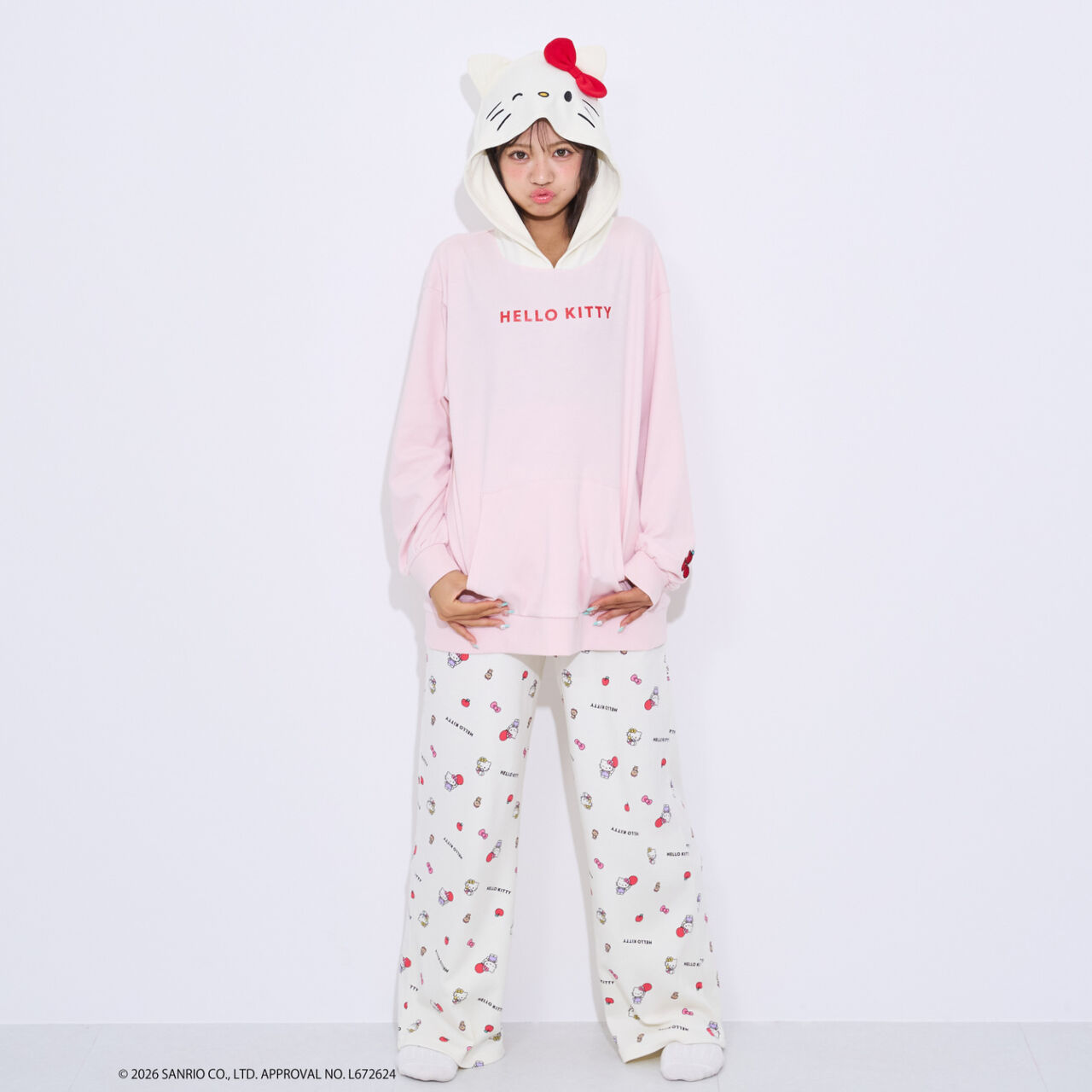 [Sanrio Characters/Hello Kitty] [LTXC] Room Wear,Off white, large image number 3