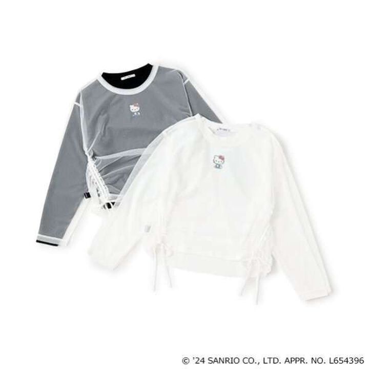 Hello Kitty Tulle Layered Shirt,Black, medium image number 4