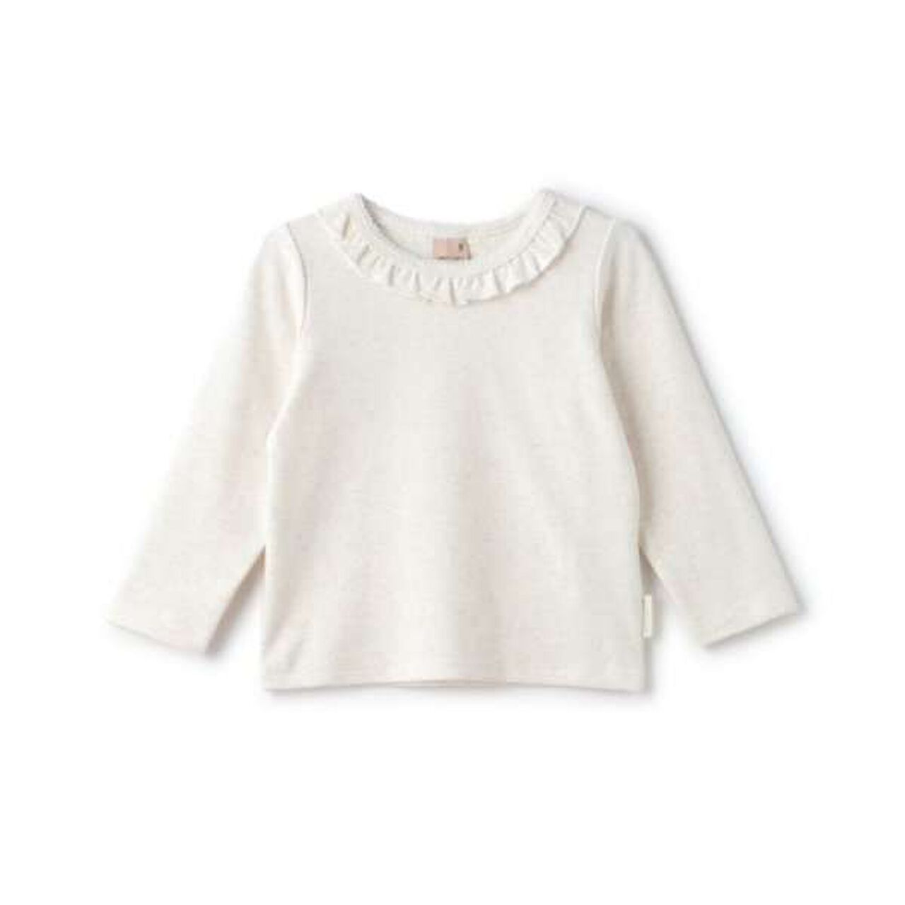 Fluffy Warmth Frill Long Sleeve T-Shirt,Gray, large image number 18