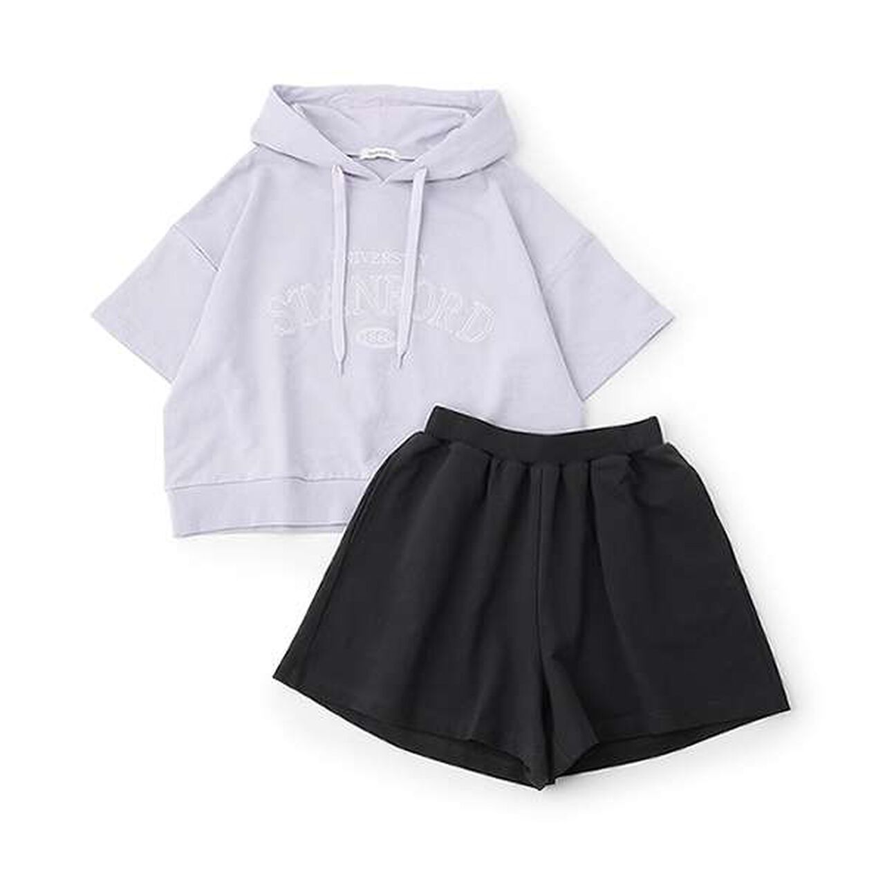 Short-Sleeve Parka Setup,Black, large image number 11