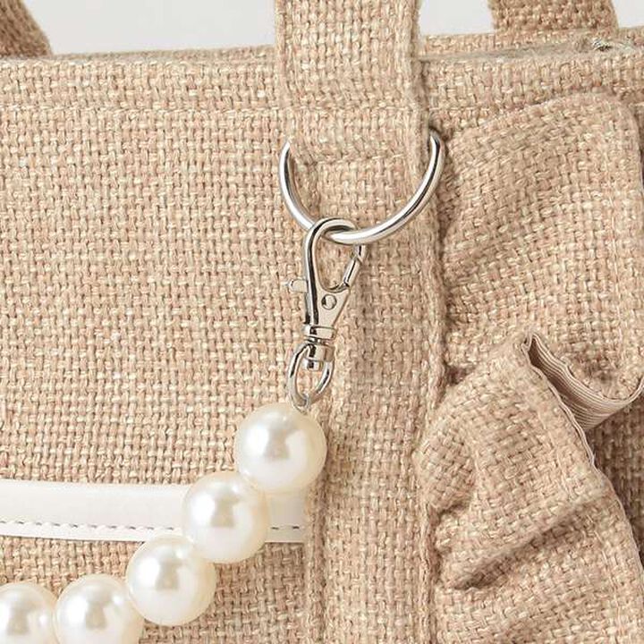 Frill Shoulder with Pearl Charm,Light blue, medium image number 15