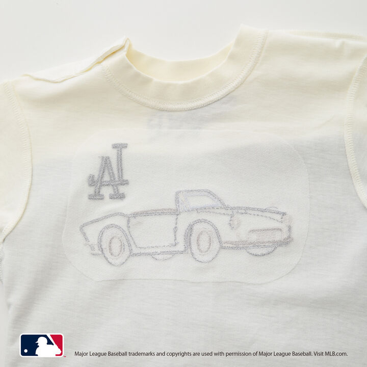 [MLB] Car Appliqu&eacute; T-Shirt,Light beige, medium image number 15