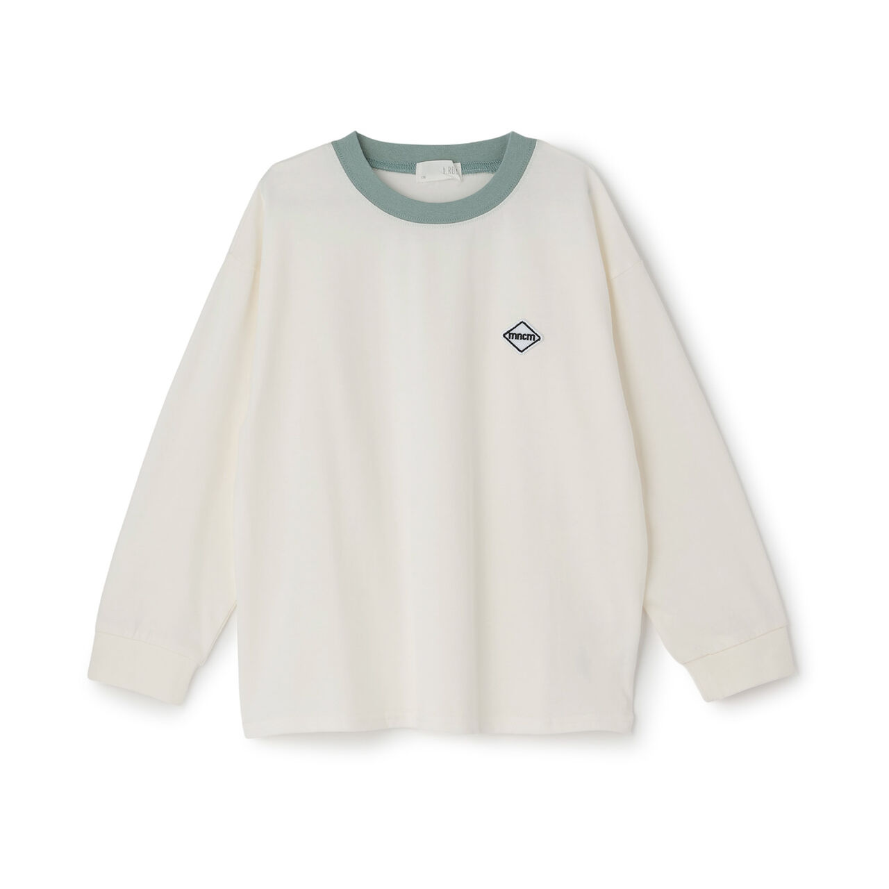 [MNCM] Patch Design Long-Sleeve T-Shirt [Stain Resistant/Quick-Dry/UV] for Boys Kids,Ivory, large image number 0