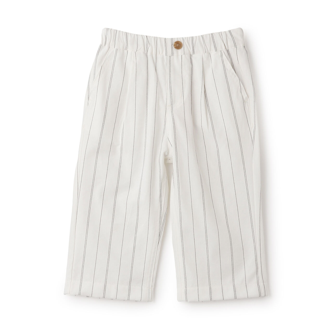 Stripe Waist Tuck Easy Pants,Pearl white, large image number 5