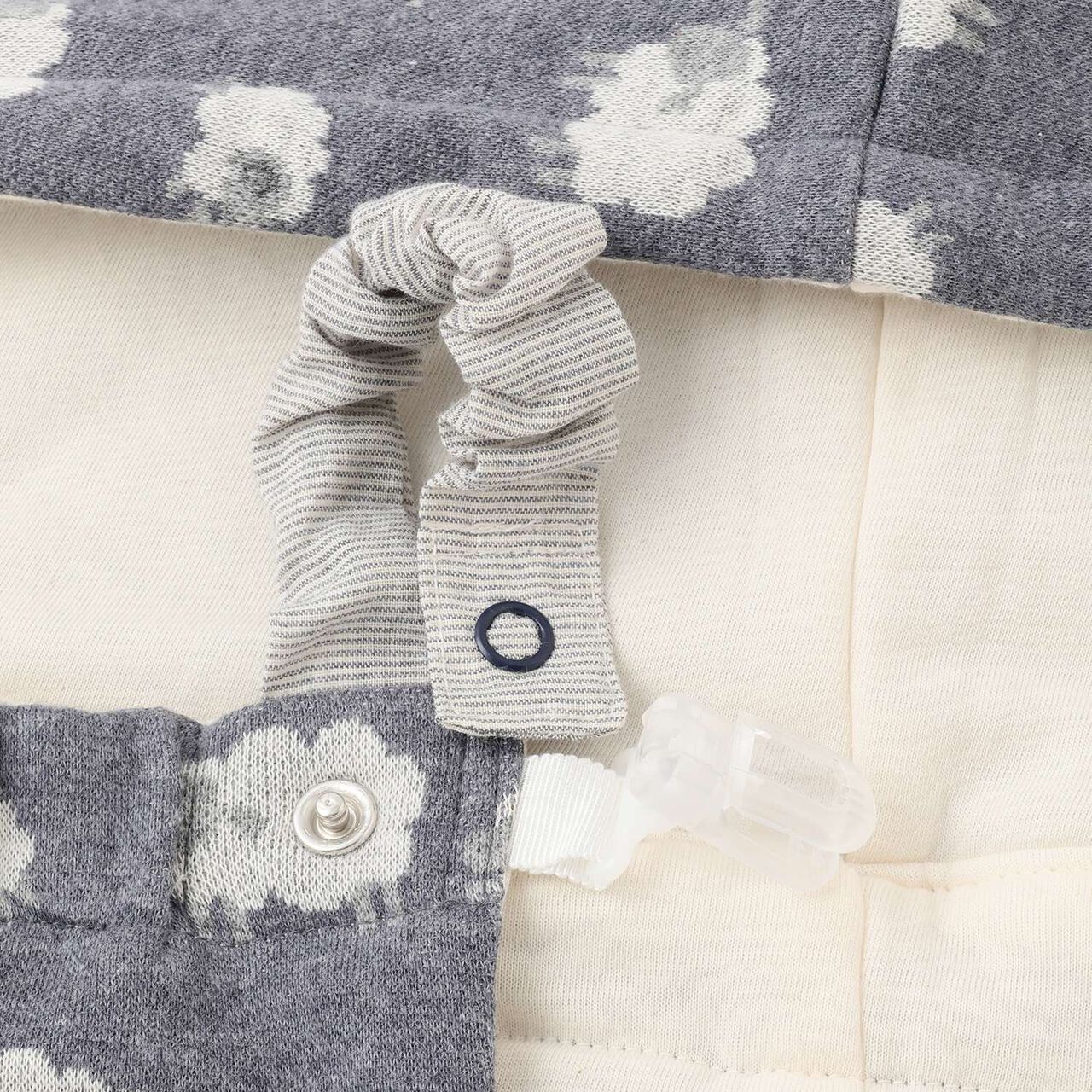 Organic Jacquard 4 WAY Walnut,Navy, large image number 3