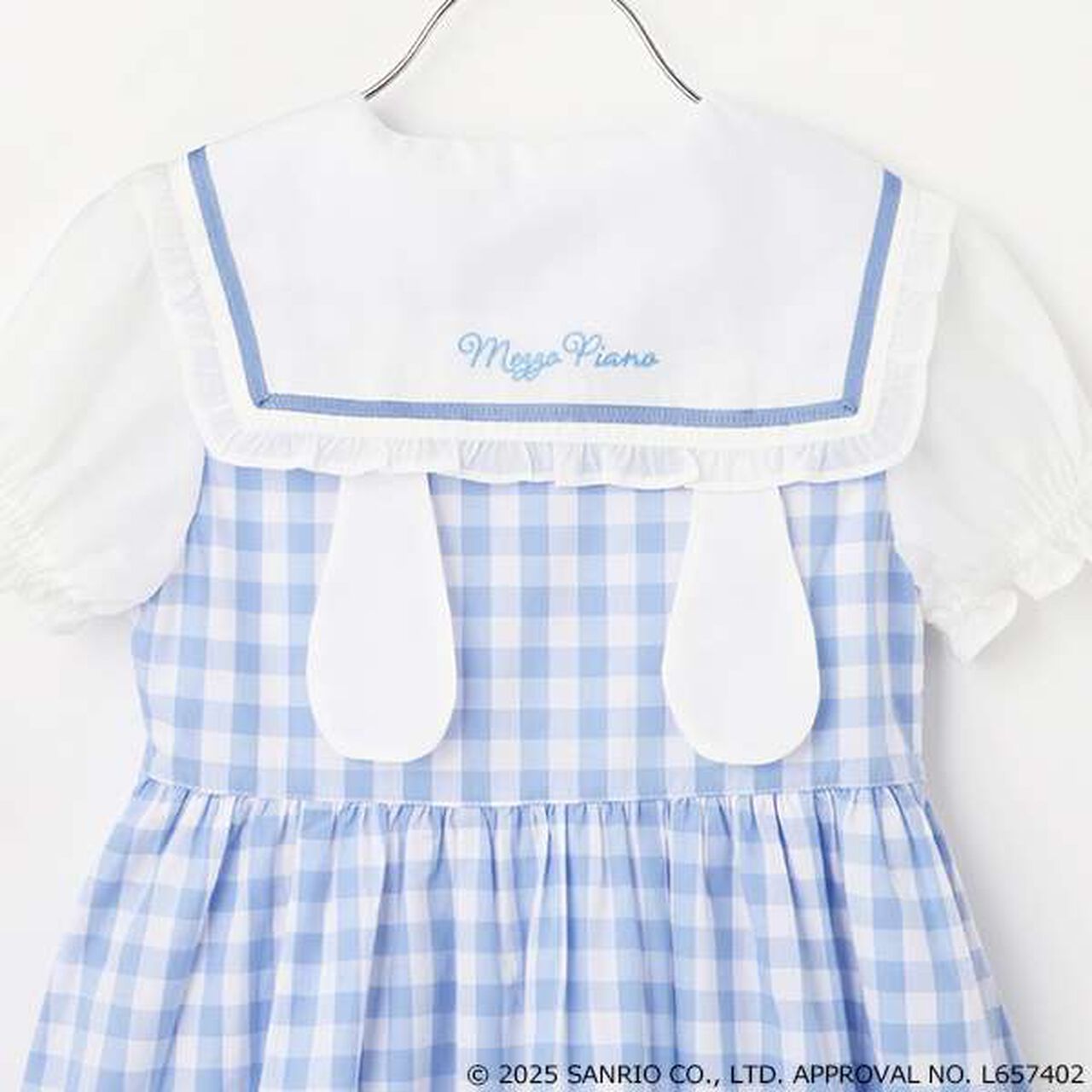 [My Melody & Cinnamoroll] Sailor One-Piece Dress,Sax blue, large image number 5