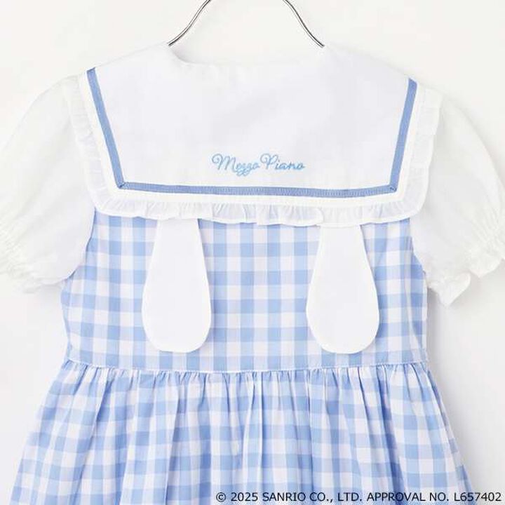 [My Melody & Cinnamoroll] Sailor One-Piece Dress,Sax blue, medium image number 5