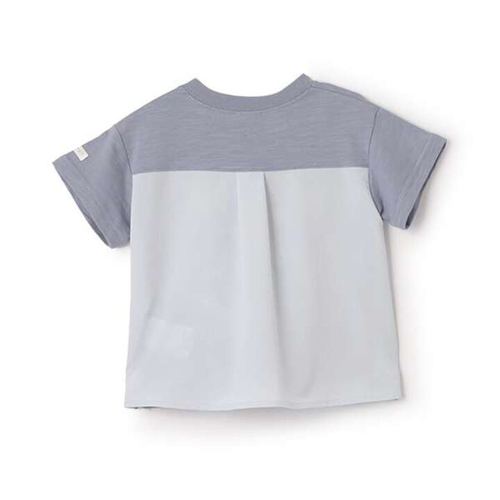 [Cool Touch] Ocean Embroidery Short Sleeve T-Shirt,Salmon pink, medium image number 1