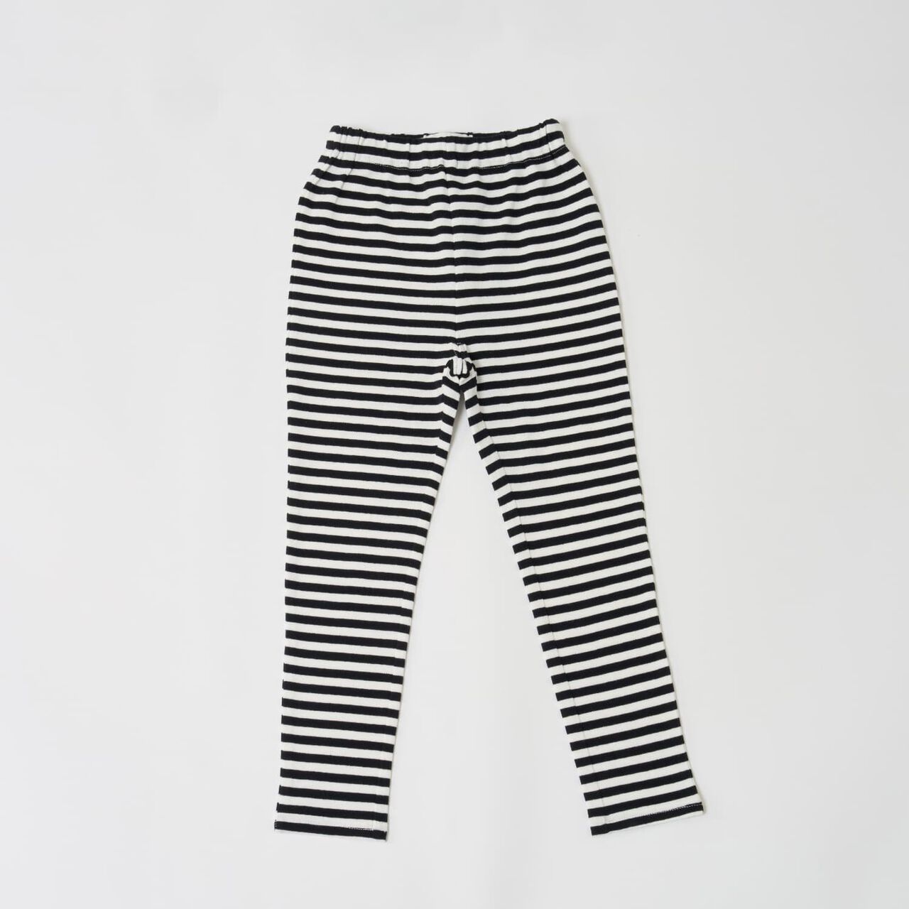 [365D.] Anti-Stain Stripe Jersey Knit Leggings,Black, large image number 0