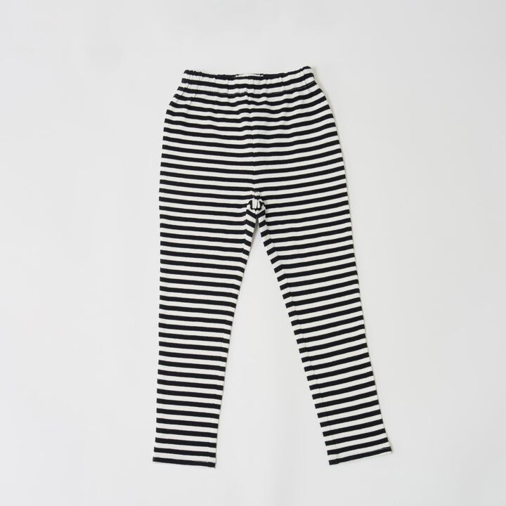 [365D.] Anti-Stain Stripe Jersey Knit Leggings,Black, medium image number 0