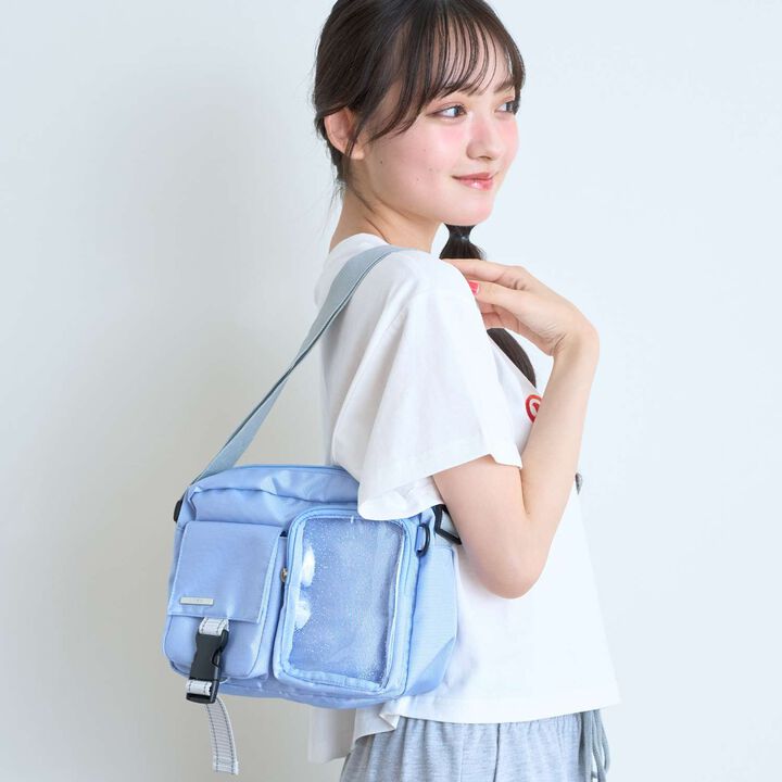 [LTXC] Clear Lame Pocket Shoulder Bag,, medium