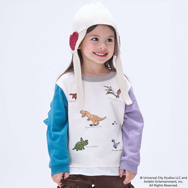 [JURASSIC WORLD] Embroidered Long-Sleeve T-Shirt,, medium