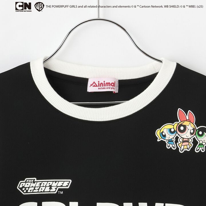 [Anti-Stain Finish] Powerpuff Girls Ponte Logo Crew,Magenta, medium image number 2