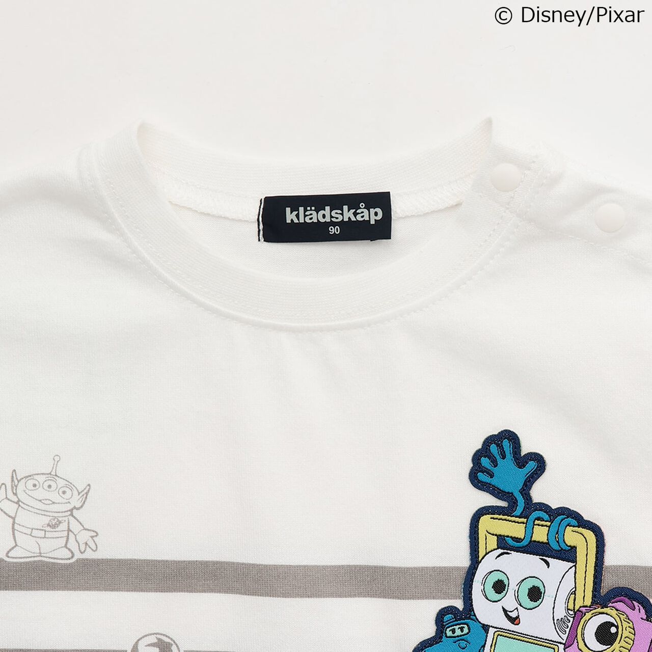 [Disney & Pixar] TOY STORY 5 Striped Short-Sleeve T-Shirt,Navy, large image number 2