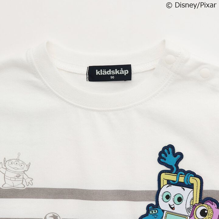 [Disney & Pixar] TOY STORY 5 Striped Short-Sleeve T-Shirt,Navy, medium image number 2