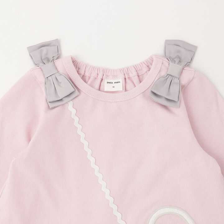 Mini Bag Long-Sleeve T-Shirt,Navy, medium image number 8