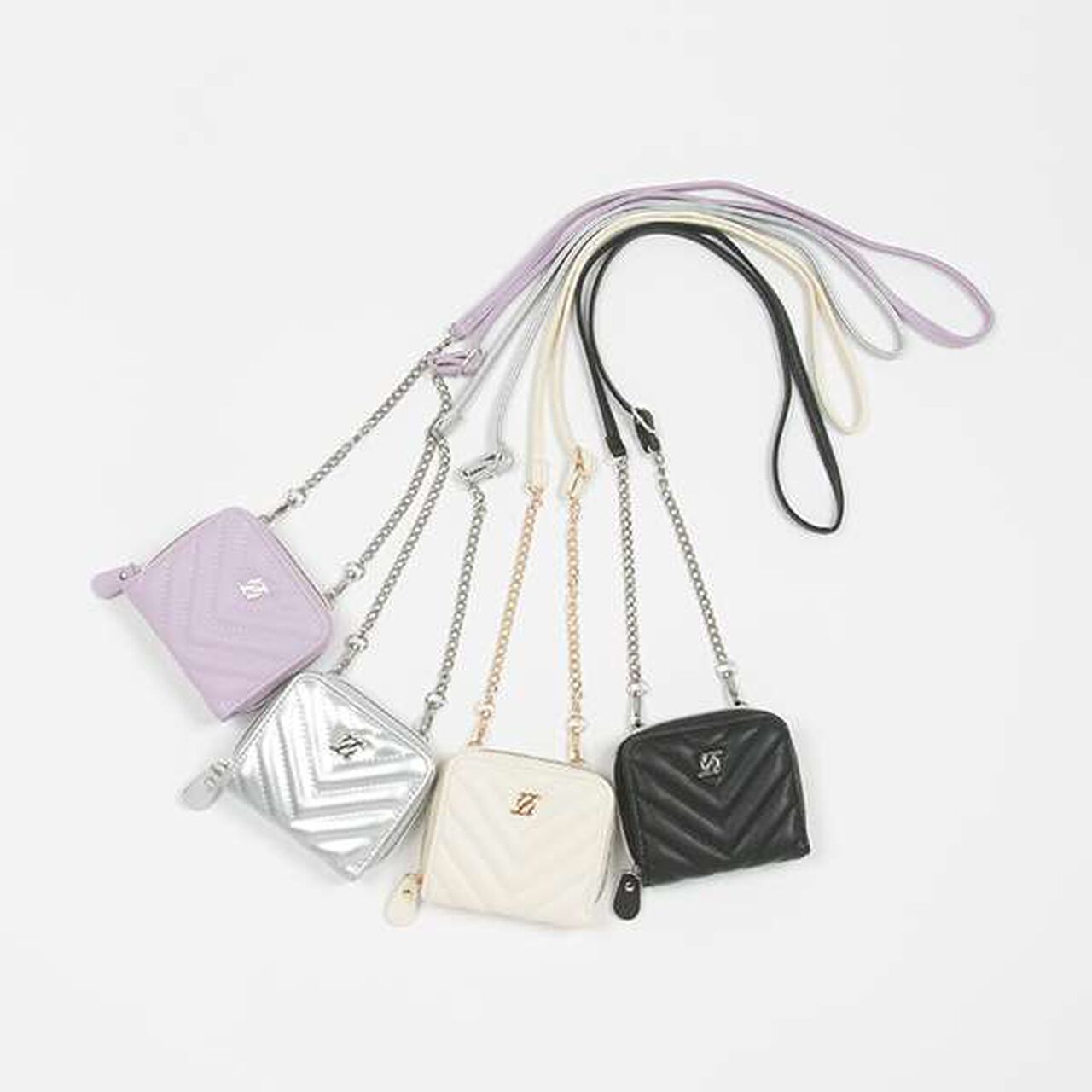 Quilted Wallet with Strap,Lavender, large image number 8