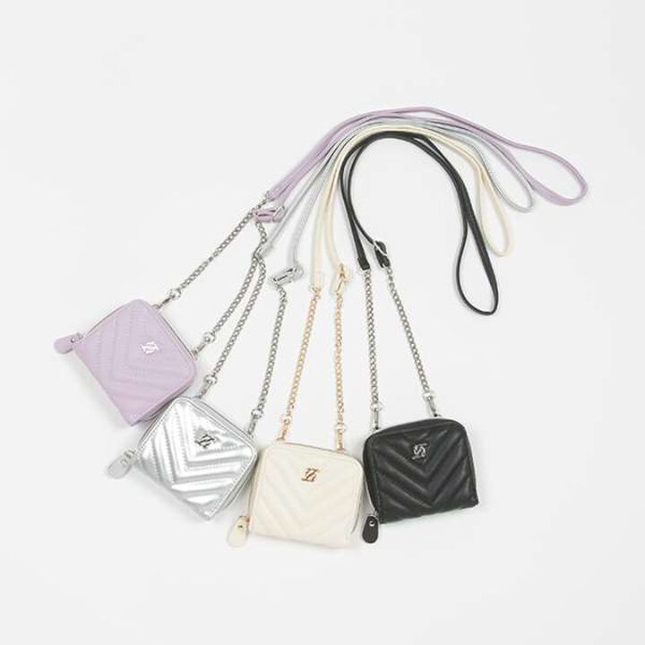 Quilted Wallet with Strap,Lavender, medium image number 8