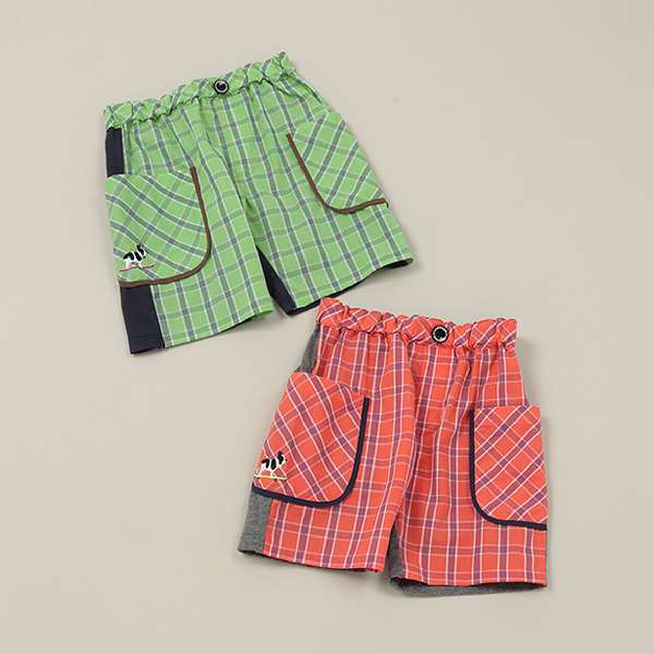 Combo Check 5-Minute Length Pants,Coral red, large image number 11