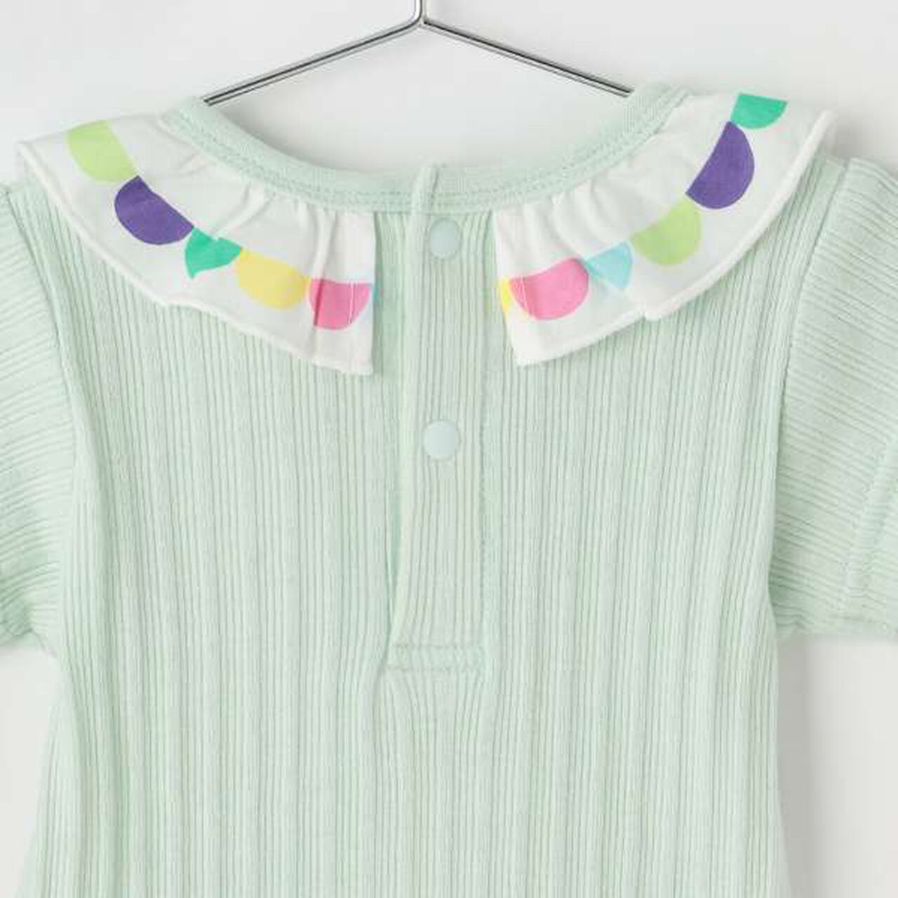 [Hungry Caterpillar] Frilled Collar Romper,Off white, large image number 9