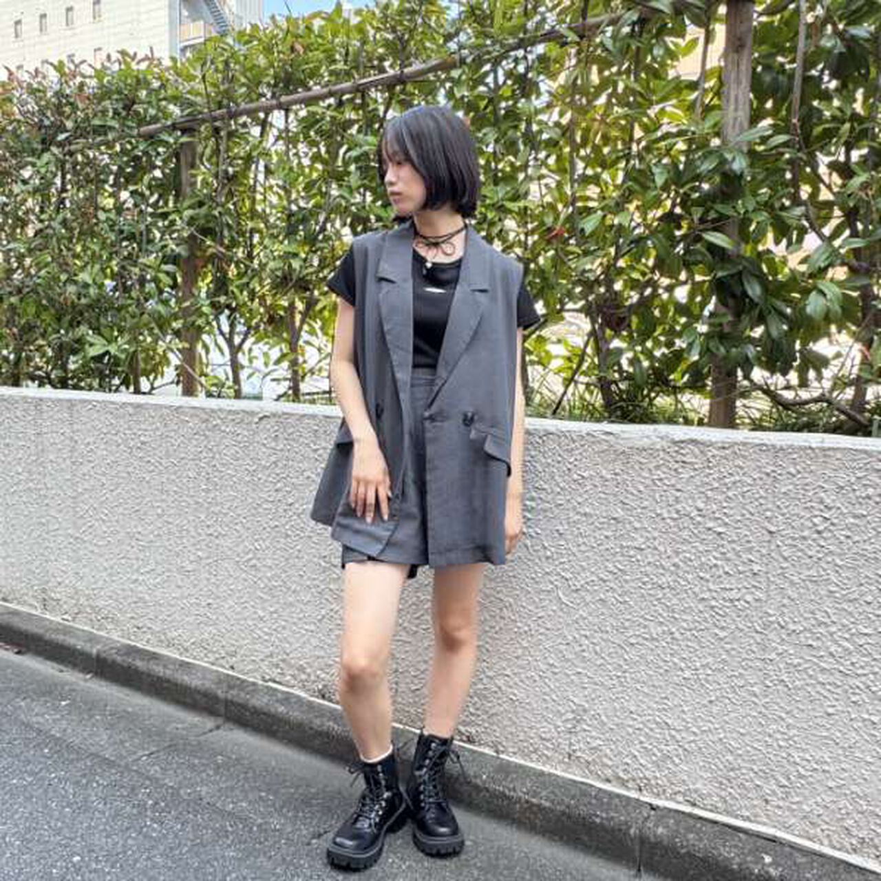 Gilet Set-Up,Charcoal gray, large image number 0