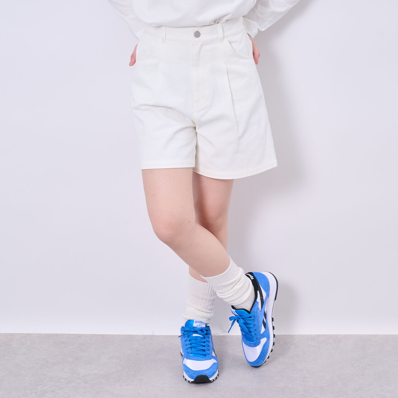 [AMI] Denim Shorts,Off white, large image number 0