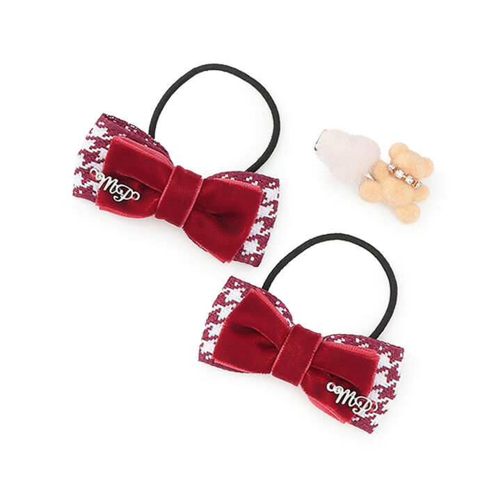 Candy Wrapping Bear Hair Accessory Set,Pink, medium image number 1