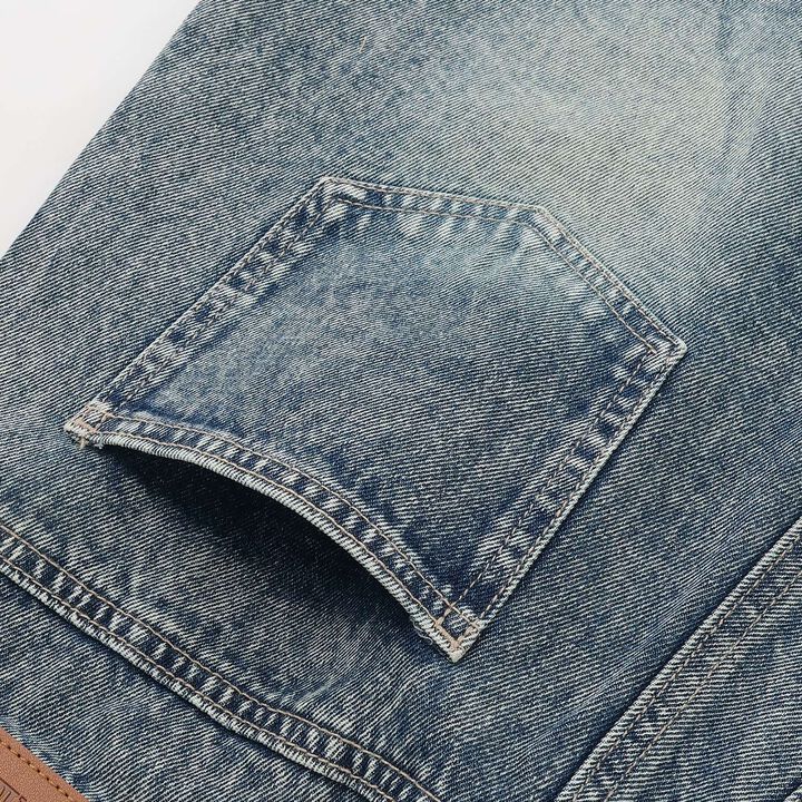 [LTXC] Sparkling Distressed Denim Shorts,Gray, medium image number 15
