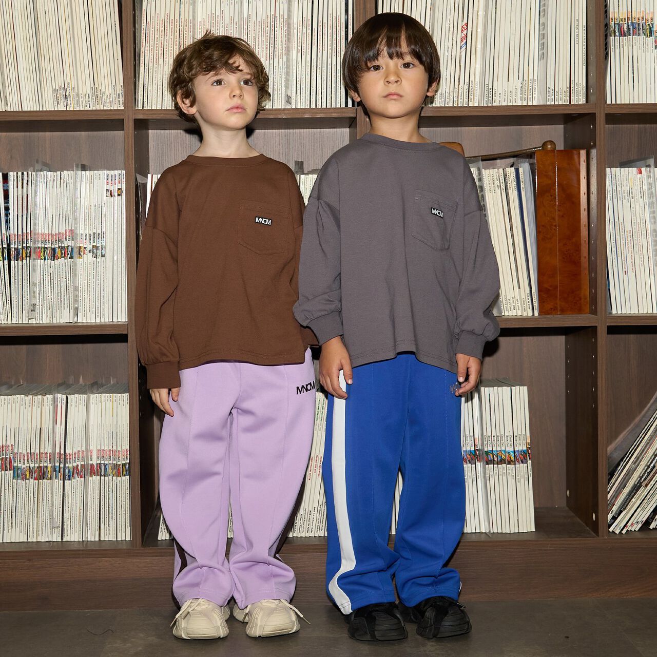 [MNCM] [Coordinatable Setup] Comfortable Jersey Fabric Pocket Big T-Shirt,Black, large image number 39