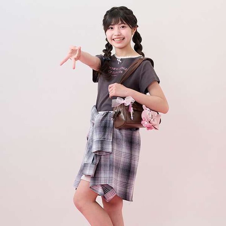 Shirt & Lace T-Shirt Set,Gray, medium image number 25