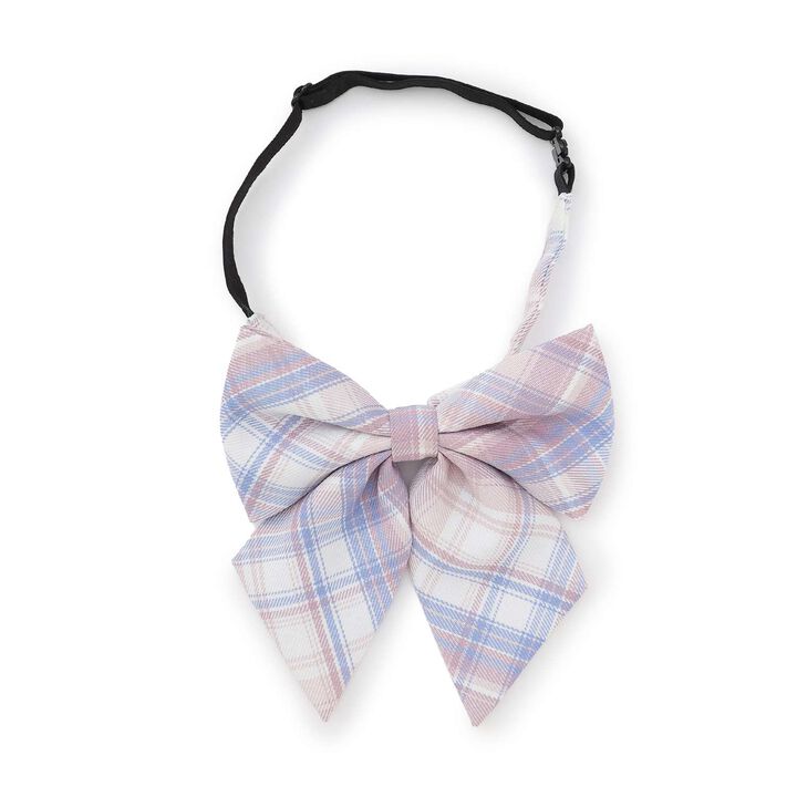 2WAY Checkered Ribbon Tie Hairpin,, medium