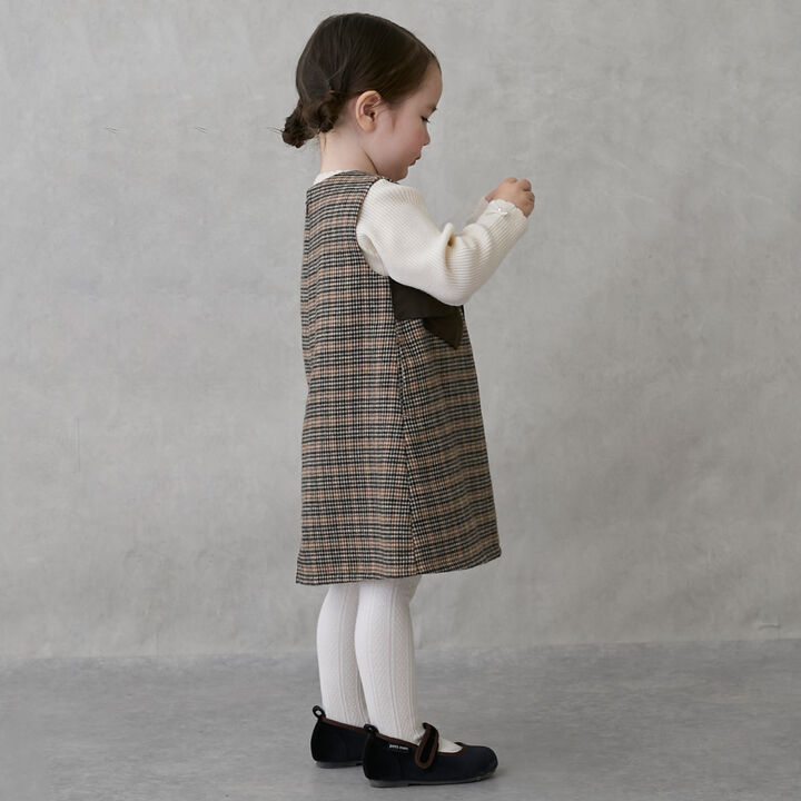 Link Ribbon Jumper Skirt,Gray, medium image number 3