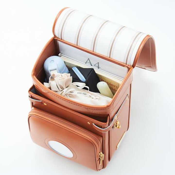 [Web Exclusive] School Backpack [Stripe Pattern],Camel, medium image number 5