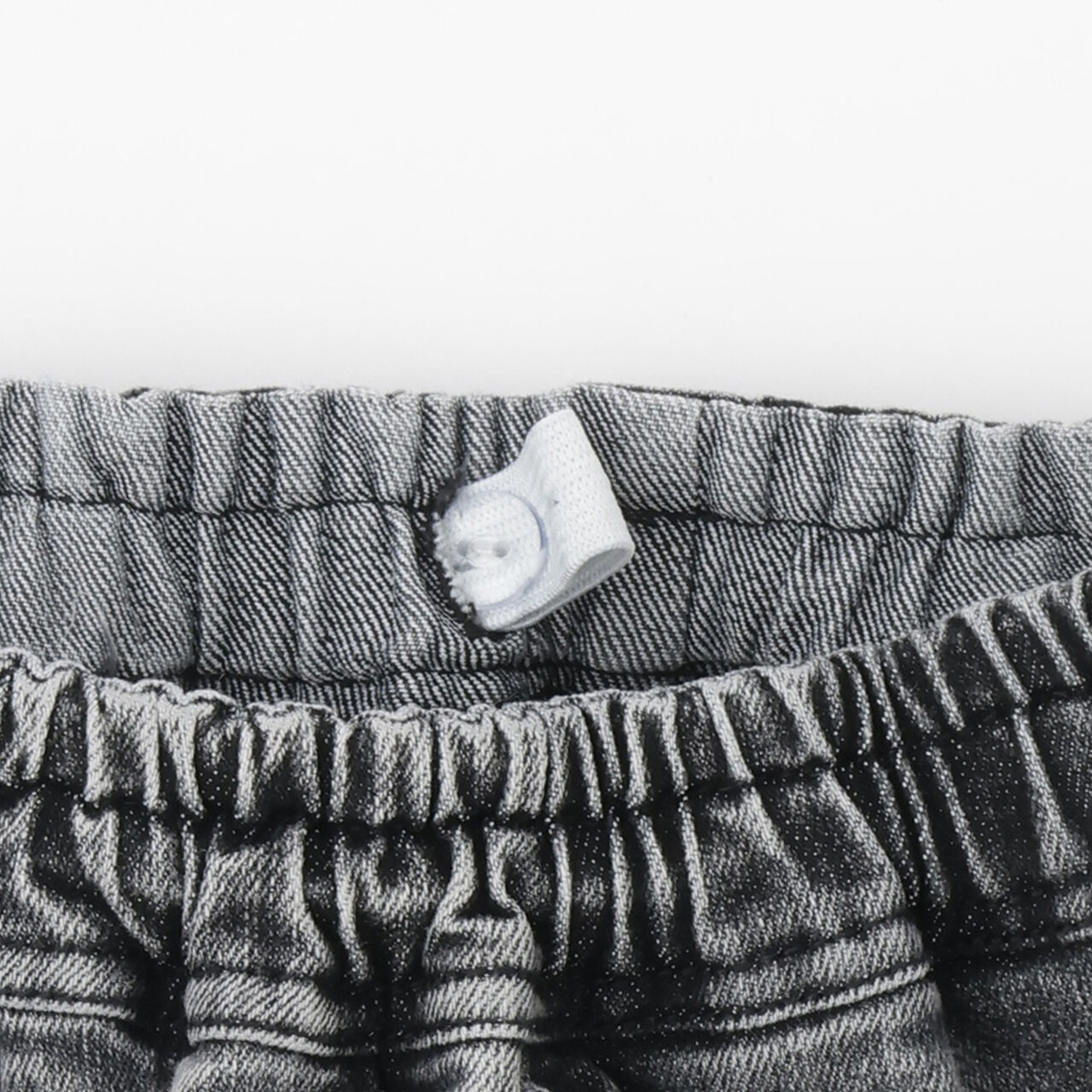 Stretch Denim Cargo Pants,Black, large image number 12