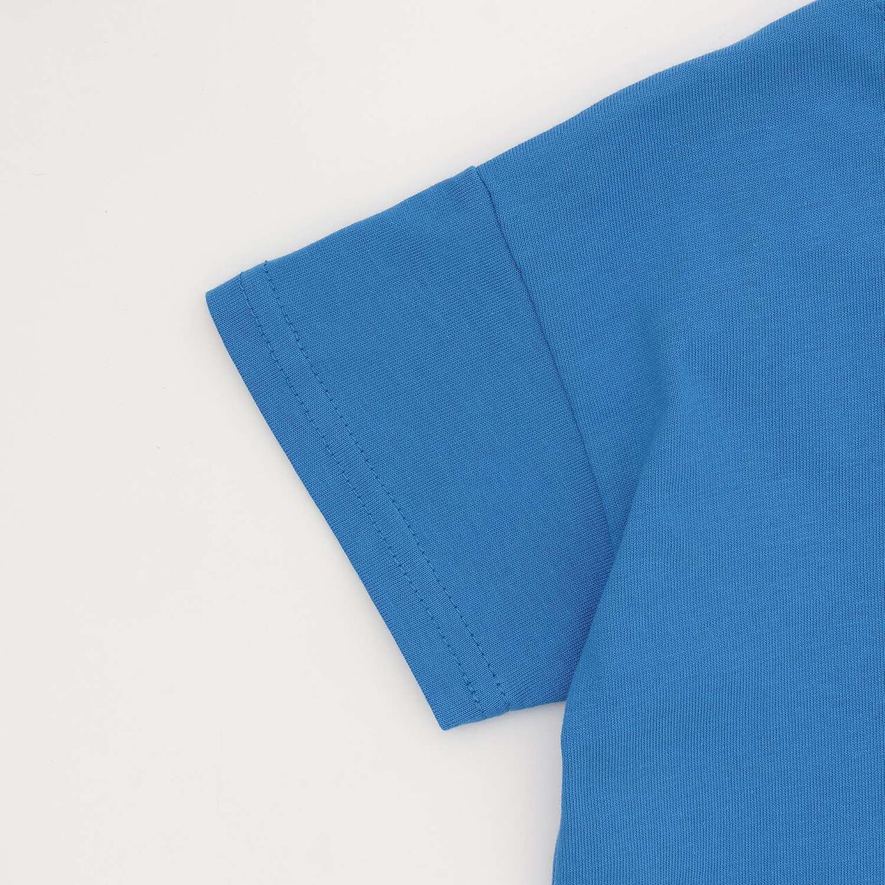 [Food Stain Resistant] Embroidered Short Sleeve T-Shirt,Coral red, large image number 25