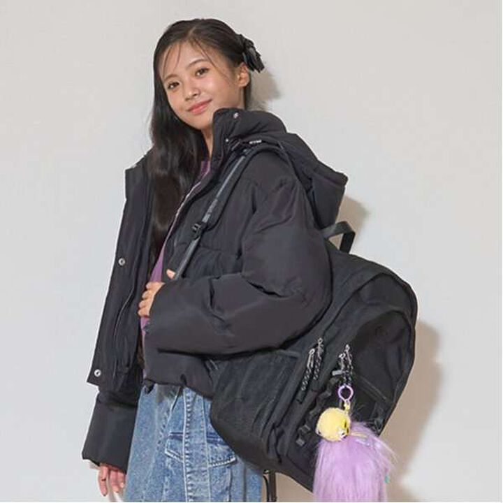 Puffy Short Jacket,Black, medium image number 10