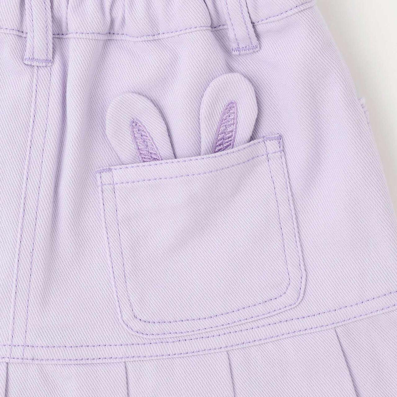 [Restock] Faux Fur Charm Pleated Skirt-Pants,Navy, large image number 8