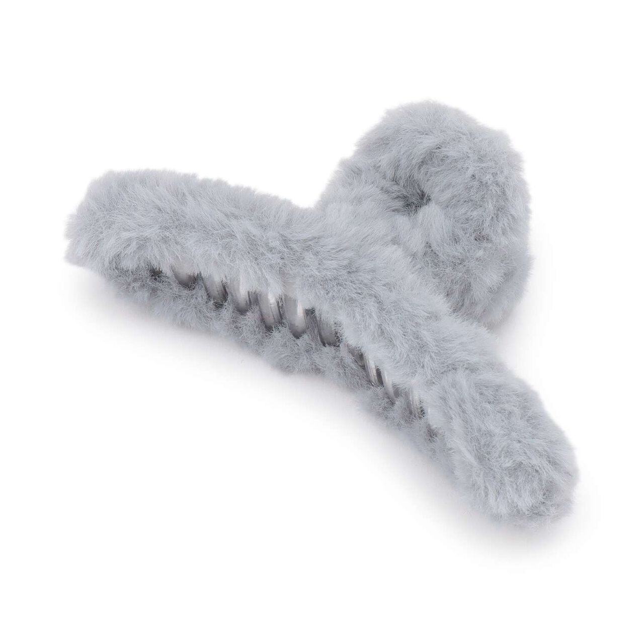 Fur Buns Clip,Gray, large image number 0