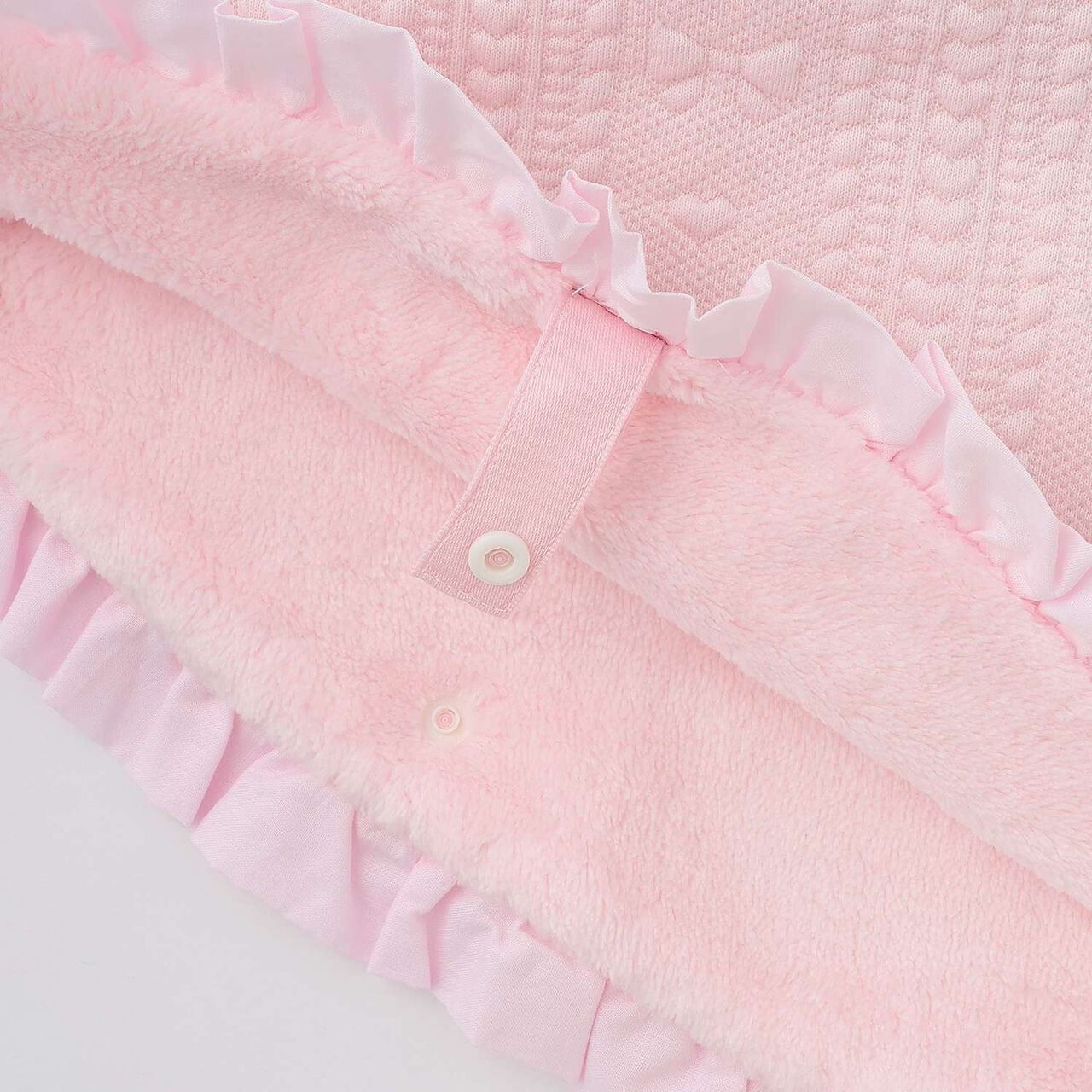 Flocked Jacquard Reversible Cape,Light pink, large image number 8