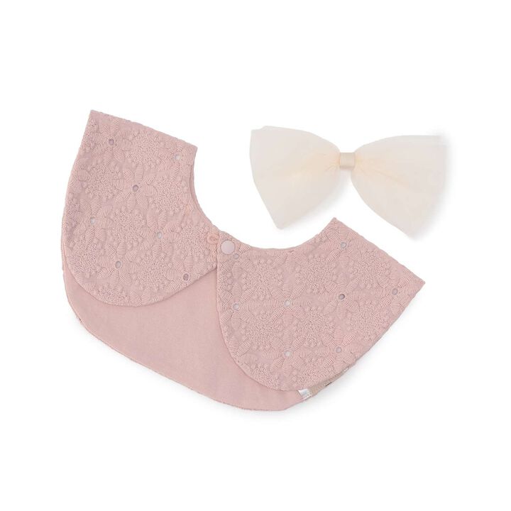 Tulle Ribbon Assortment Bib,Light pink, medium image number 2