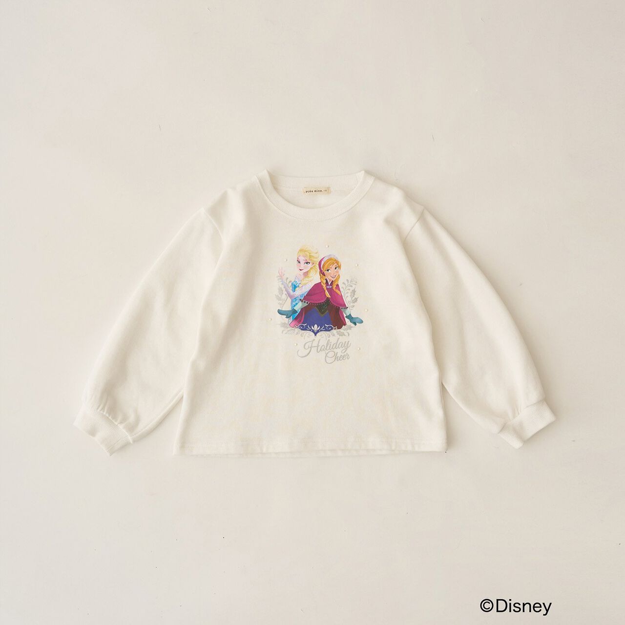 [Frozen] [Goodbye Pills Brushed Fleece] Sparkling Lame & Transfer Assortment Print Sweatshirt,Gray, large image number 2