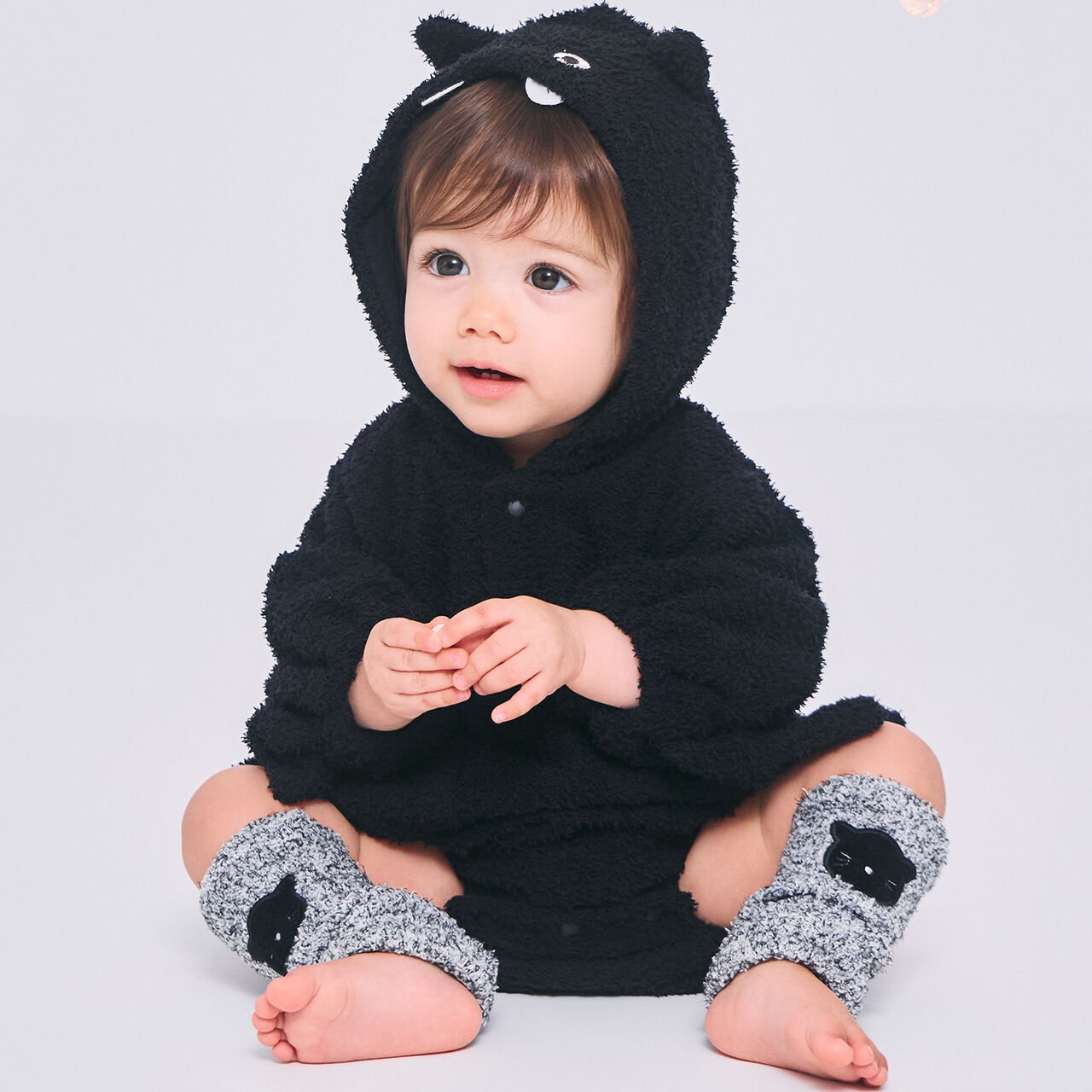 Motif Leg Warmers,Black, large image number 3