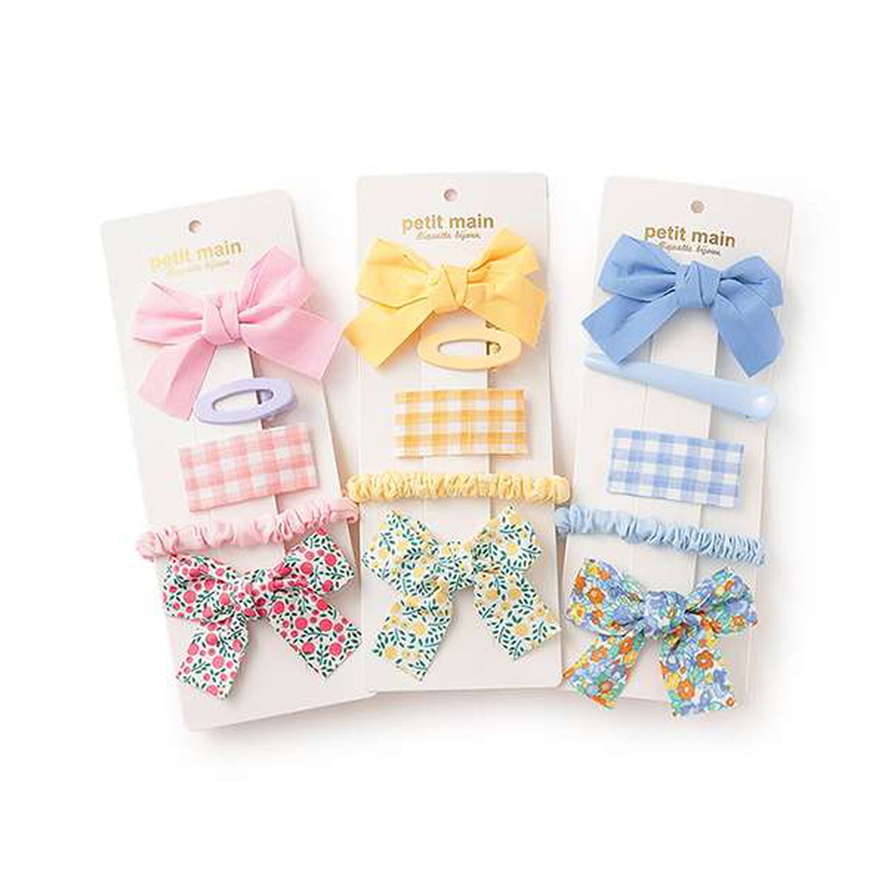 Ribbon Hairpin Set [L],Blue, large image number 7