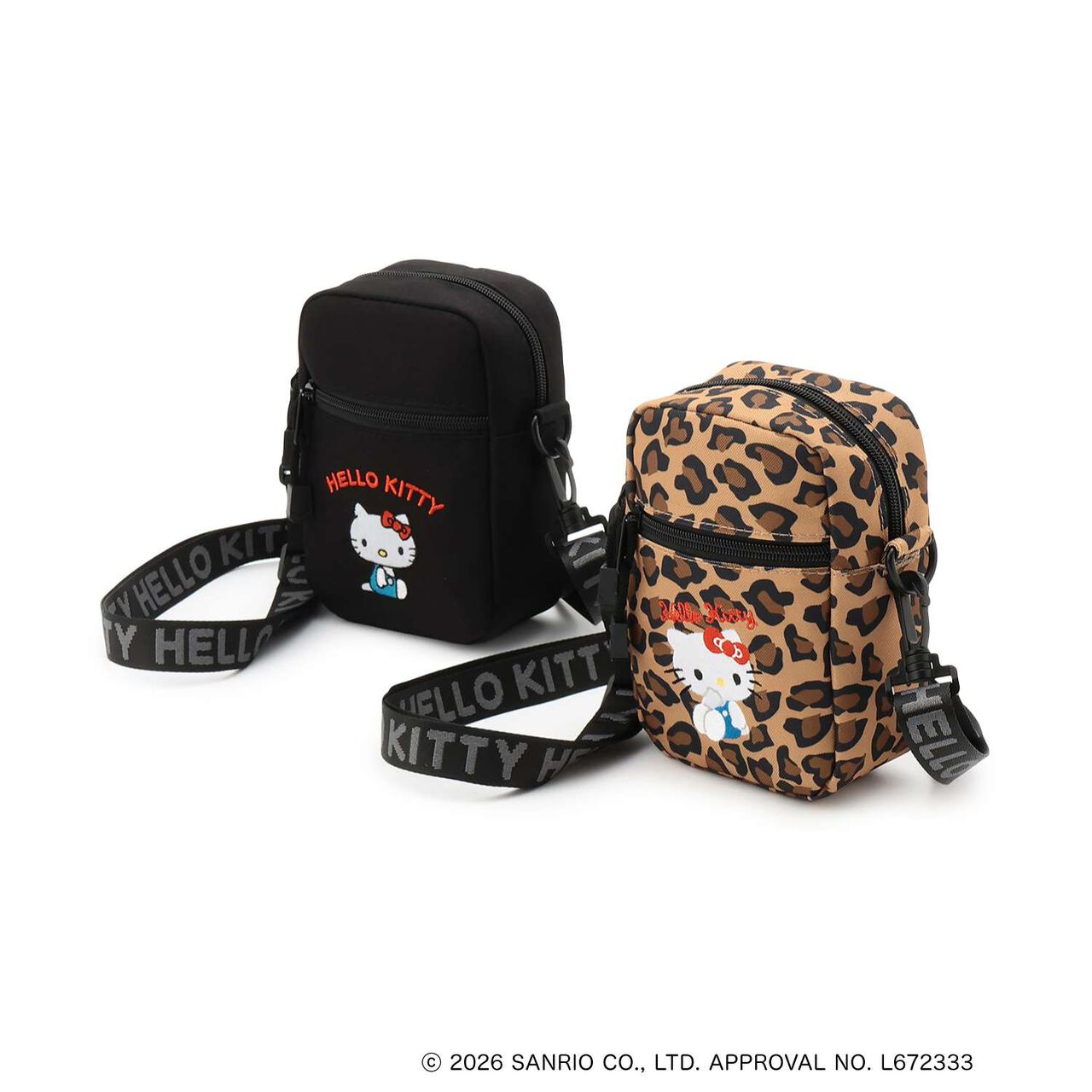 Hello Kitty Mini Shoulder Bag,Black, large image number 6