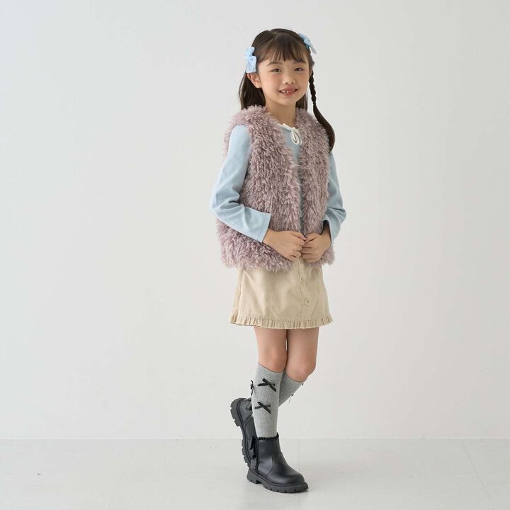 [Halloween] Fluffy and Soft Fur Vest,Greige, medium image number 13