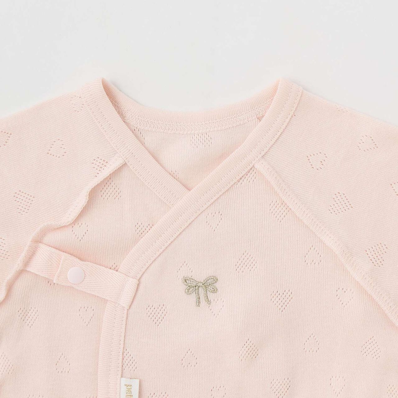 [Weak Acidity] Combi Bodysuit,Salmon pink, large image number 2